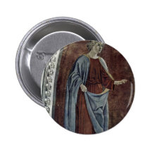 A Prophet., By Piero Della Francesca Pinback Buttons