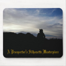A Prospector's Silhouette Masterpiece Mousepads