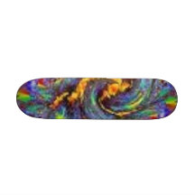 A psychedelic blur skateboards