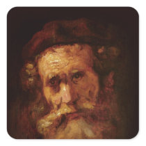 A Rabbi Square Stickers