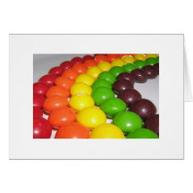 A Rainbow of Fruity Flavour  Greeting Card