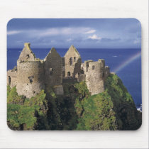 A rainbow strikes medieval Dunluce Castle on mousepads