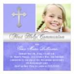 Ă?re invitation de photo de sainte communion d'arg