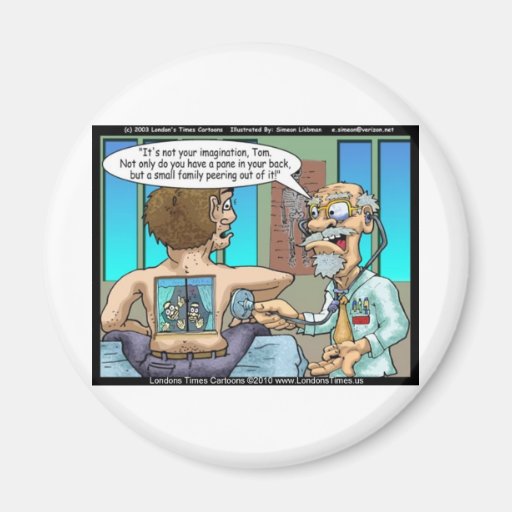 A Real Back Pain Funny Tees Mugs & Gifts Fridge Magnet