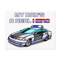 A Real Hero - Police Post Card
