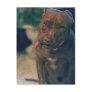 A Red Nose Pit Bull Chewing a Cigar Postcards