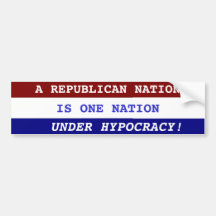 A REPUBLICAN NATION BUMPER STICKERS