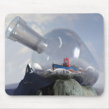 A Robot in a Bottle Mousepad