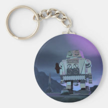 A Robot Moon Walker Keychain