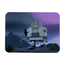 A Robot Moon Walker Magnet