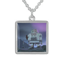 A Robot Moon Walker Pendant