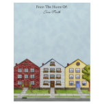 A Row Of Houses Letterhead
