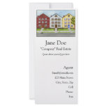 A Row Of Houses Rack Card rack cards