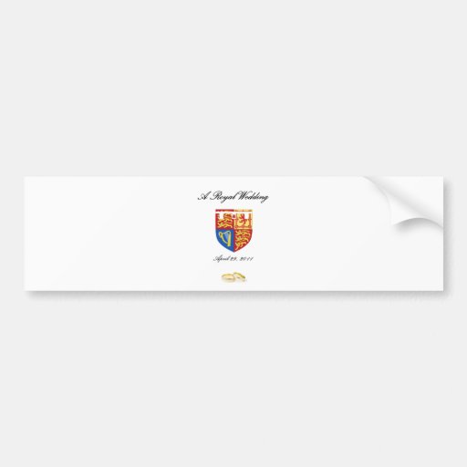A Royal Wedding Bumper Stickers