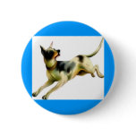 A running Dog Pinback Buttons