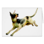 A running Dog Card