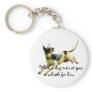 A running Dog Keychains