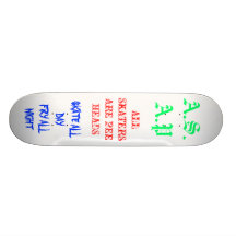 A.S.A.P, ALL SKATERS ARE PEE HEADS, SKATE ALL D... SKATEBOARD DECKS