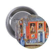 A Salon By Turner Joseph Mallord William Pinback Button