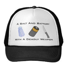 A Salt And Battery With A Deadly Weapon Mesh Hat