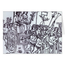 A Scene from the Decameron Greeting Card
