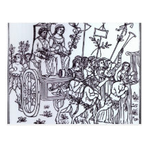 A Scene from the Decameron Postcard