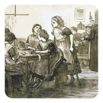 A Schoolroom Square Sticker