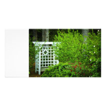 A Seat in the Garden Photo Card Template