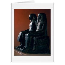 A seigneurial couple in ceremonial clothes, New Ki Card