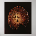 A Seneca mask used in winter rites Print