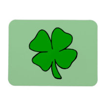 A Shamrock Rectangle Magnet
