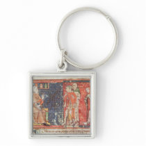 A sick man and a crippled man presented to key chains