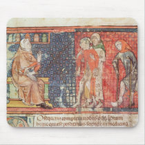 A sick man and a crippled man presented to mousepads