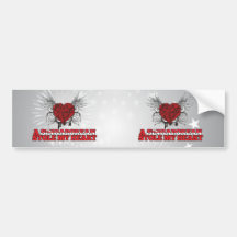 A Singaporean Stole my Heart Bumper Stickers