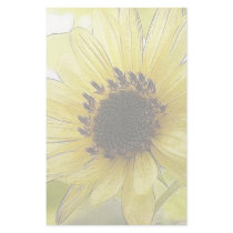 A Single Len Yellow Sunflower Stationery Design