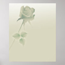 a single silent rose poster