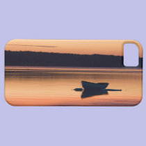 A skiff at sunrise in Eggemoggin Reach in Little casemate cases