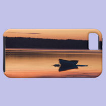 A skiff at sunrise in Eggemoggin Reach in Little casemate cases