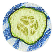 A Slice of Summer Round Sticker