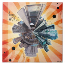 A Small World Ceramic Tile