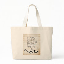 a smart person... canvas bags