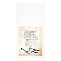 a smart person... customized photo card