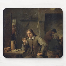A Smoker Leaning on a Table, 1643 Mousepads