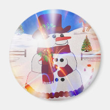 A Snowman’s Christmas #28 Fridge Magnets