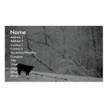 A Snowy World For This Cow, Business Cards