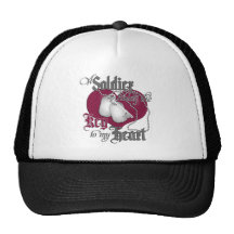 A Soldier holds the key to my Heart Mesh Hat