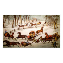 A Spill Out on the Snow Christmas Gift Tags Business Card Template