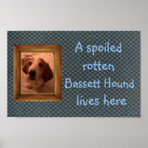 A Spoiled Rotten Pet Blue Sign