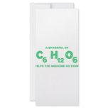A Spoonful of C6H12O6 Helps the Medicine Go Down rack cards
