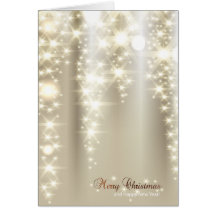 A Sprinkle of Gold and Silver at Christmas Greeting Cards